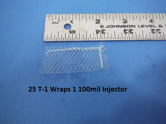 Kit-1, 25+1 T-1 Wraps 3/4 x 1 1/2 - 1 Bait Injector